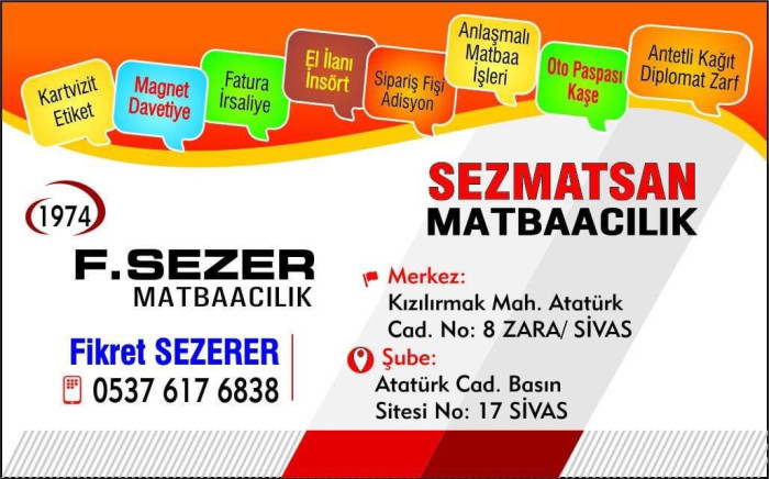 Sezmatsan Matbaa Promosyon
